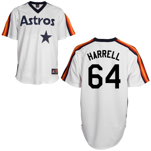 Lucas Harrell #64 Youth Baseball Jersey-Houston Astros Authentic Home Alumni Association MLB Jersey